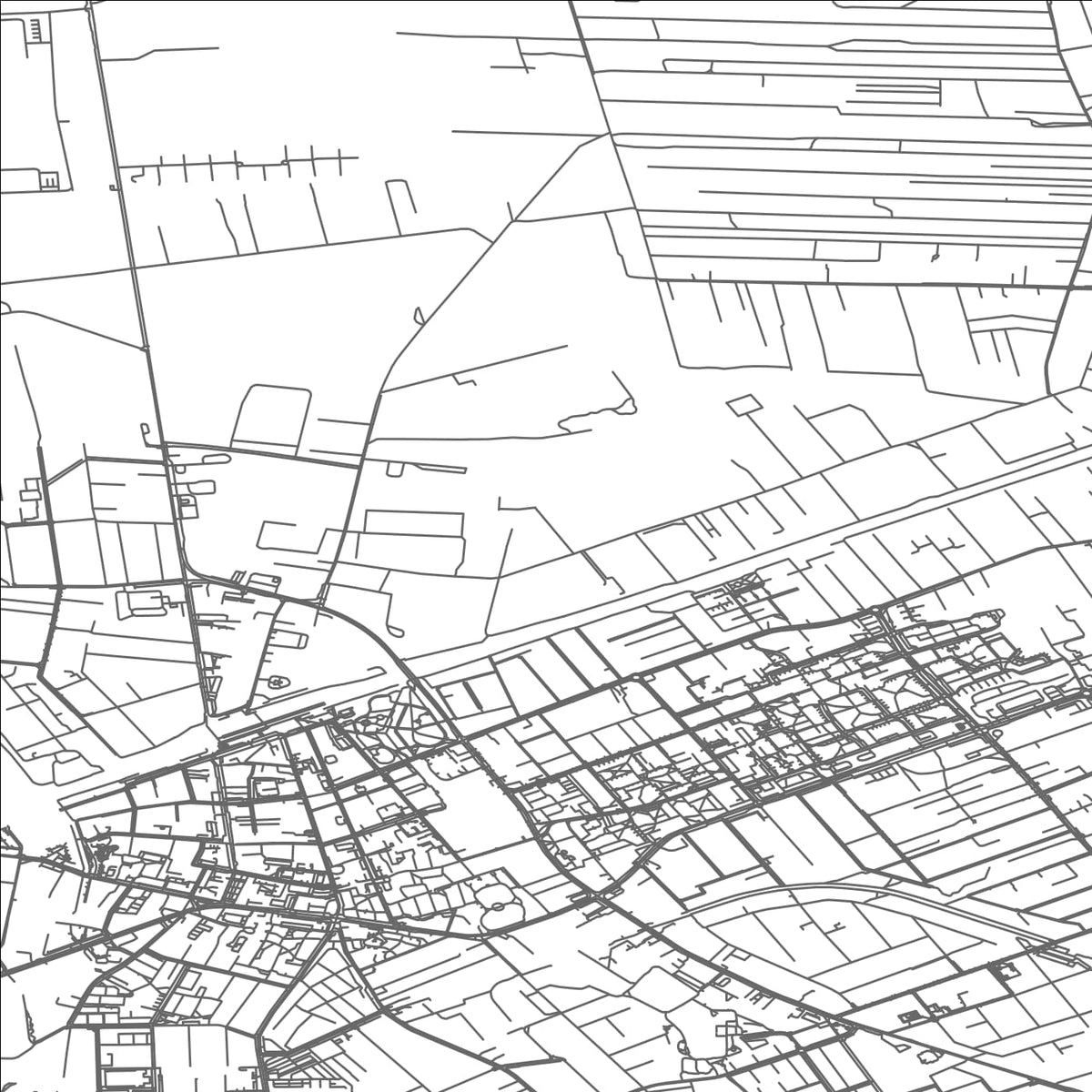 ROAD MAP OF GRODZISK MAZOWIECKI, POLAND BY MAPBAKES