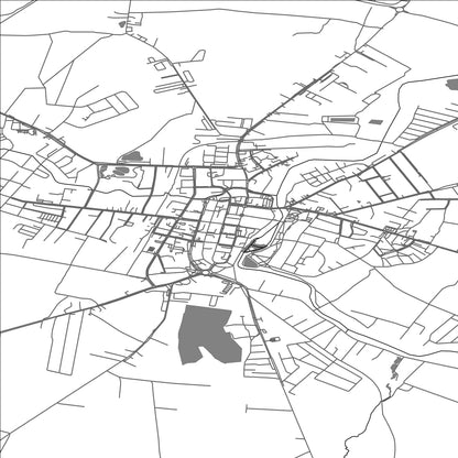 ROAD MAP OF GRYFICE, POLAND BY MAPBAKES