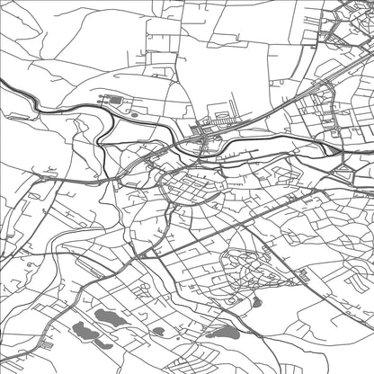 ROAD MAP OF JELENIA GORA, POLAND BY MAPBAKES