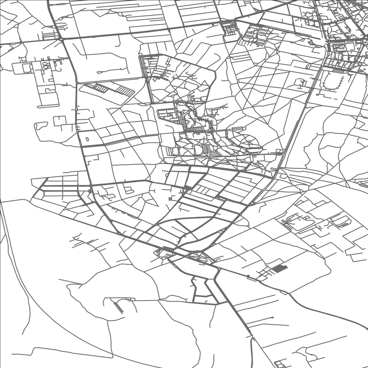 ROAD MAP OF KARCZEW, POLAND BY MAPBAKES
