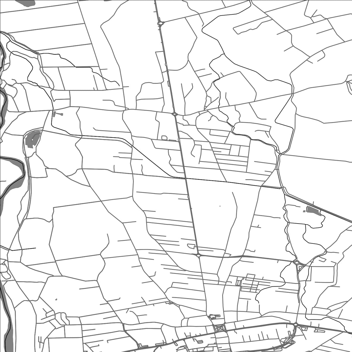 ROAD MAP OF KETY, POLAND BY MAPBAKES