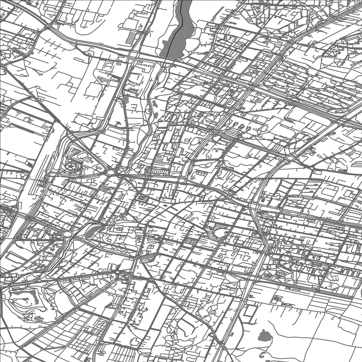 ROAD MAP OF KIELCE, POLAND BY MAPBAKES
