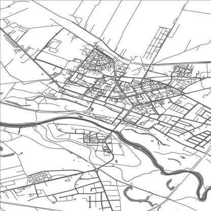 ROAD MAP OF KOLO, POLAND BY MAPBAKES