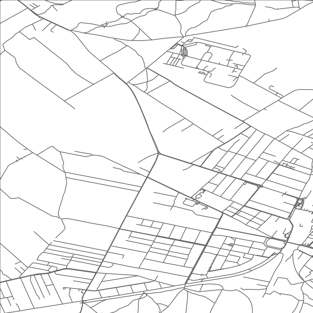 ROAD MAP OF KOLUSZKI, POLAND BY MAPBAKES