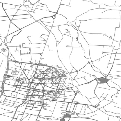 ROAD MAP OF KONSKIE, POLAND BY MAPBAKES