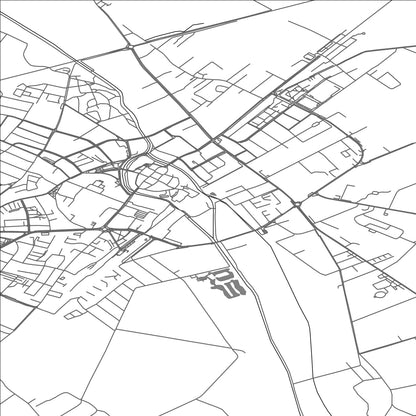 ROAD MAP OF KOSCIAN, POLAND BY MAPBAKES