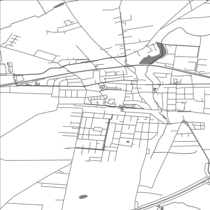 ROAD MAP OF KOSTRZYN, POLAND BY MAPBAKES