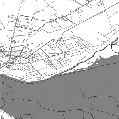 ROAD MAP OF KOSTRZYN NAD ODRA, POLAND BY MAPBAKES