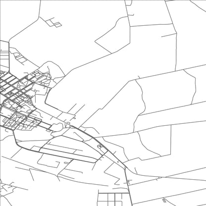ROAD MAP OF KOZIENICE, POLAND BY MAPBAKES