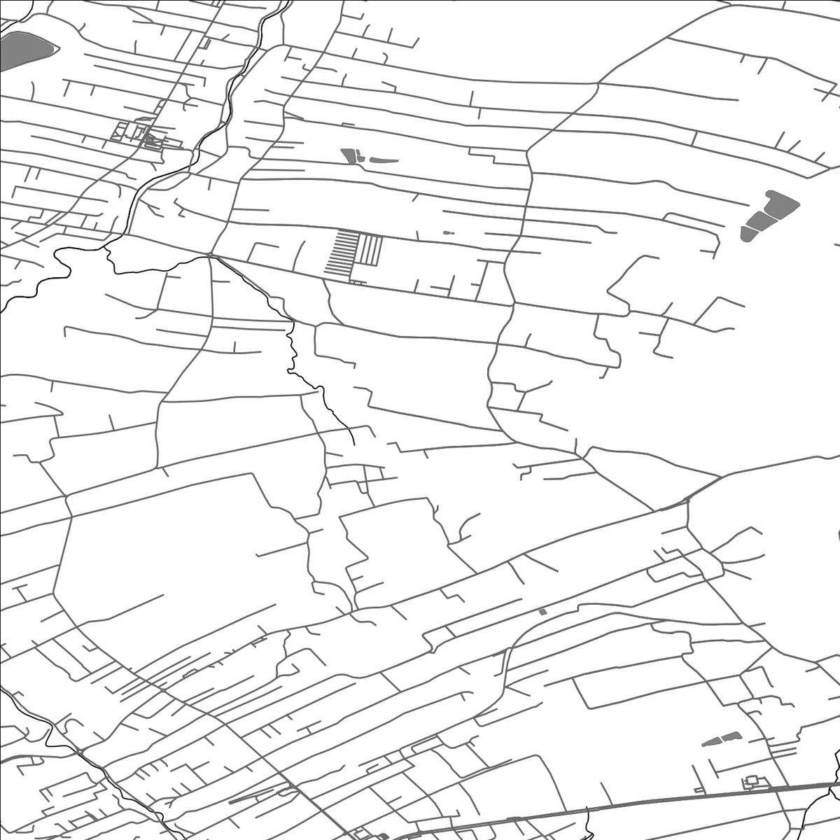 ROAD MAP OF KOZY, POLAND BY MAPBAKES