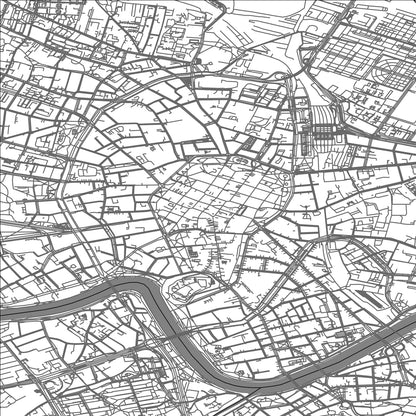 ROAD MAP OF KRAKOW, POLAND BY MAPBAKES