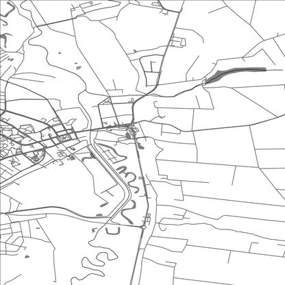 ROAD MAP OF KRASNYSTAW, POLAND BY MAPBAKES