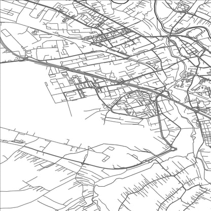 ROAD MAP OF KROSNO, POLAND BY MAPBAKES