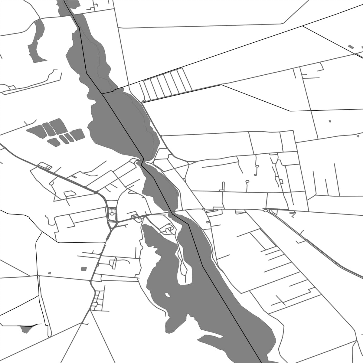 ROAD MAP OF KRUSZWICA, POLAND BY MAPBAKES