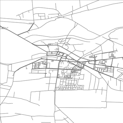 ROAD MAP OF LASK, POLAND BY MAPBAKES