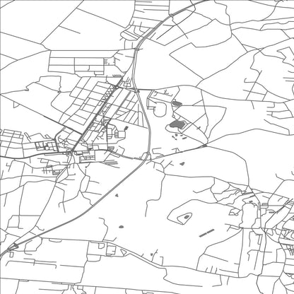 ROAD MAP OF LAZISKA GORNE, POLAND BY MAPBAKES