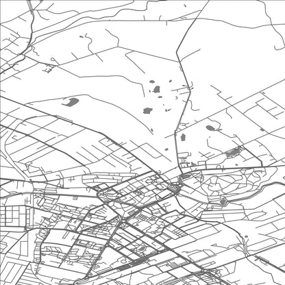 ROAD MAP OF LEBORK, POLAND BY MAPBAKES