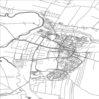 ROAD MAP OF LECZNA, POLAND BY MAPBAKES