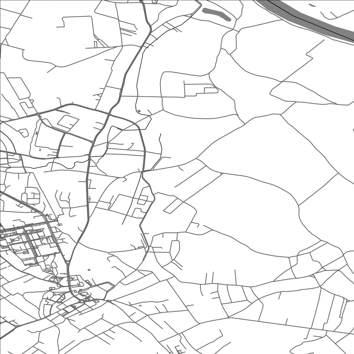 ROAD MAP OF LEZAJSK, POLAND BY MAPBAKES