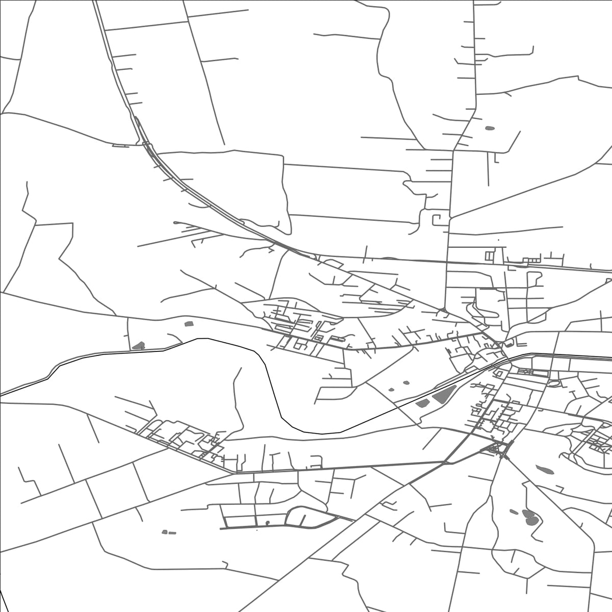 ROAD MAP OF LIPNO, POLAND BY MAPBAKES