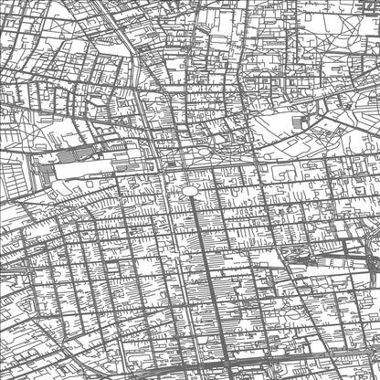 ROAD MAP OF LODZ, POLAND BY MAPBAKES