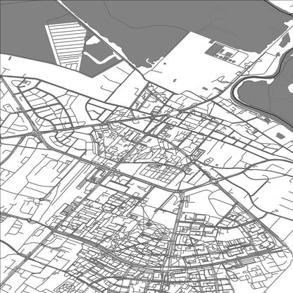 ROAD MAP OF LOMZA, POLAND BY MAPBAKES