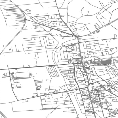 ROAD MAP OF LUBARTOW, POLAND BY MAPBAKES