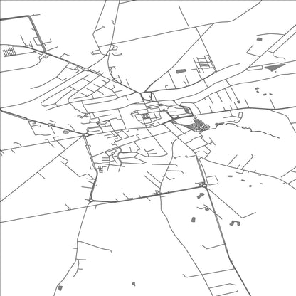ROAD MAP OF LUBAWA, POLAND BY MAPBAKES