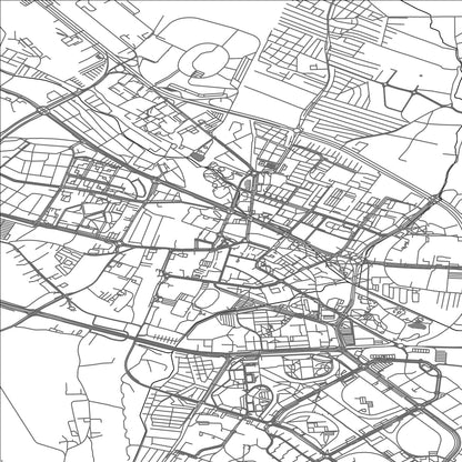 ROAD MAP OF LUBIN, POLAND BY MAPBAKES