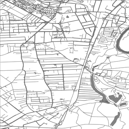 ROAD MAP OF LUBON, POLAND BY MAPBAKES