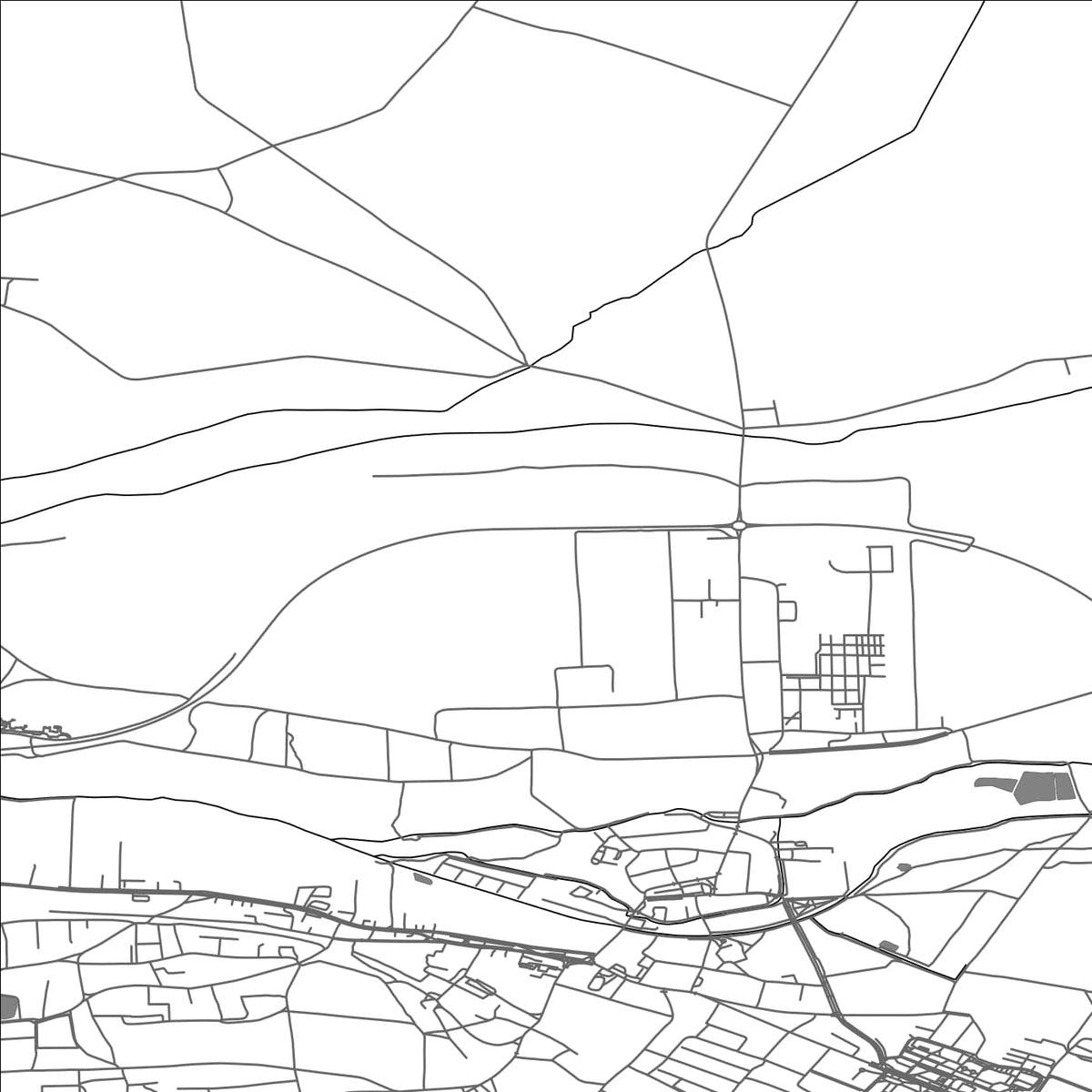 ROAD MAP OF LUBSKO, POLAND BY MAPBAKES