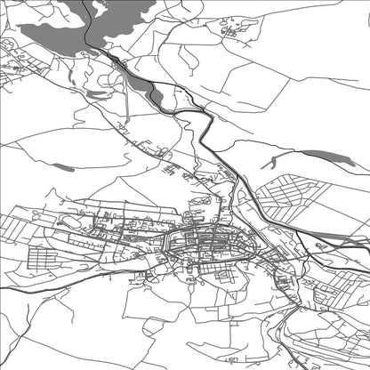 ROAD MAP OF LWOWEK SLASKI, POLAND BY MAPBAKES