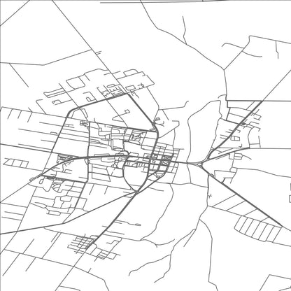 ROAD MAP OF MAKOW MAZOWIECKI, POLAND BY MAPBAKES