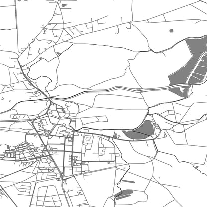 ROAD MAP OF MILICZ, POLAND BY MAPBAKES