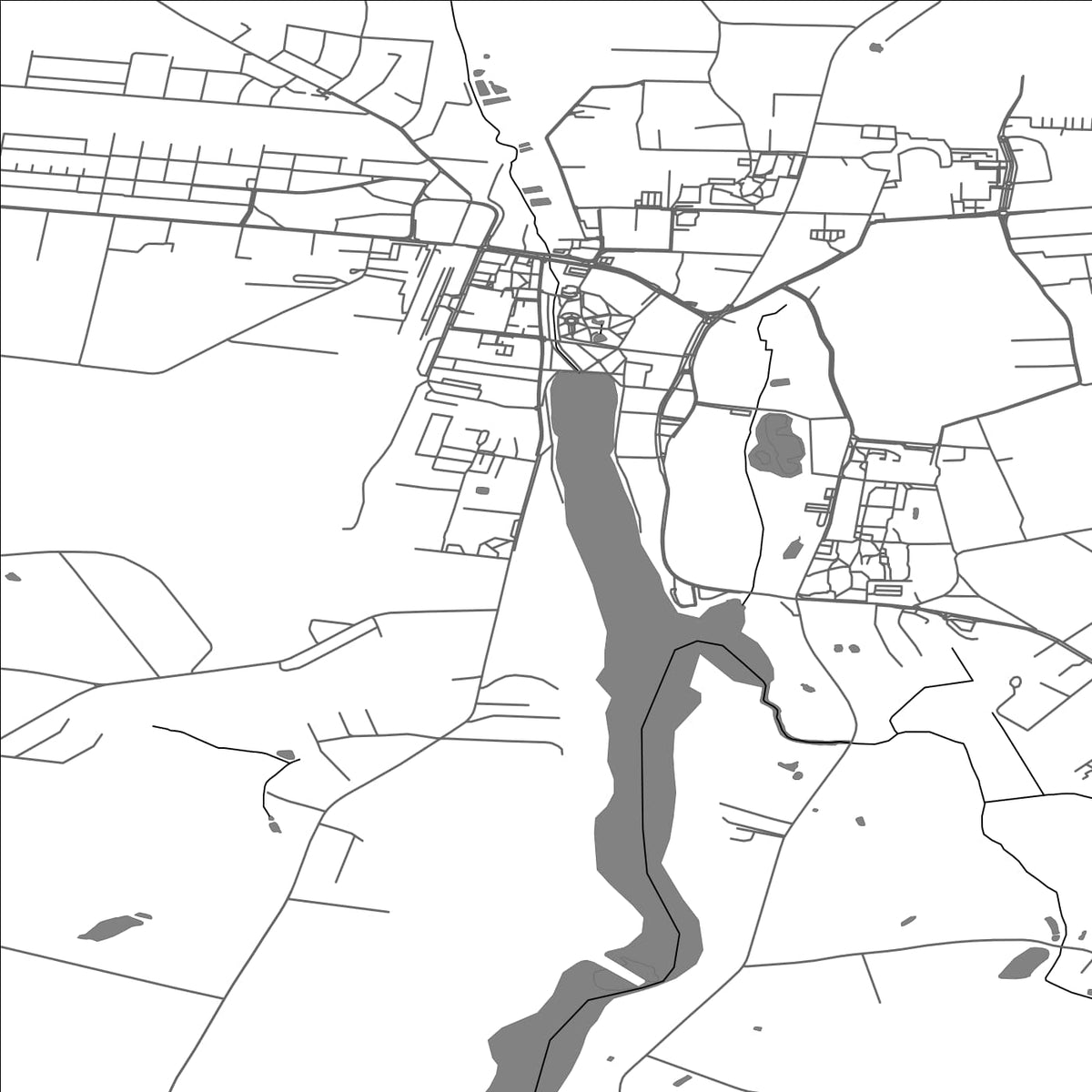 ROAD MAP OF MOGILNO, POLAND BY MAPBAKES