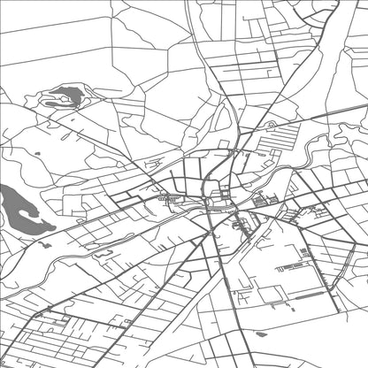 ROAD MAP OF MOSINA, POLAND BY MAPBAKES