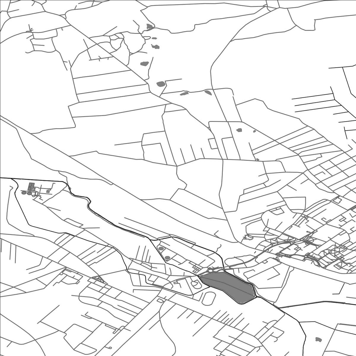 ROAD MAP OF MYSZKOW, POLAND BY MAPBAKES