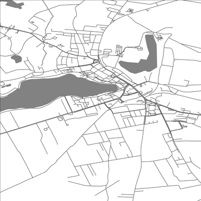 ROAD MAP OF NOWOGARD, POLAND BY MAPBAKES