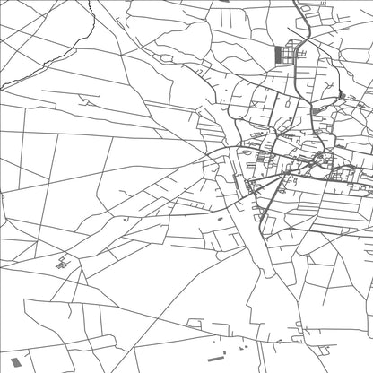 ROAD MAP OF OBORNIKI SLASKIE, POLAND BY MAPBAKES
