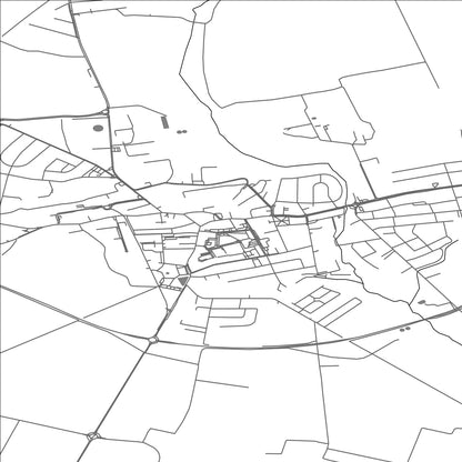 ROAD MAP OF OPALENICA, POLAND BY MAPBAKES