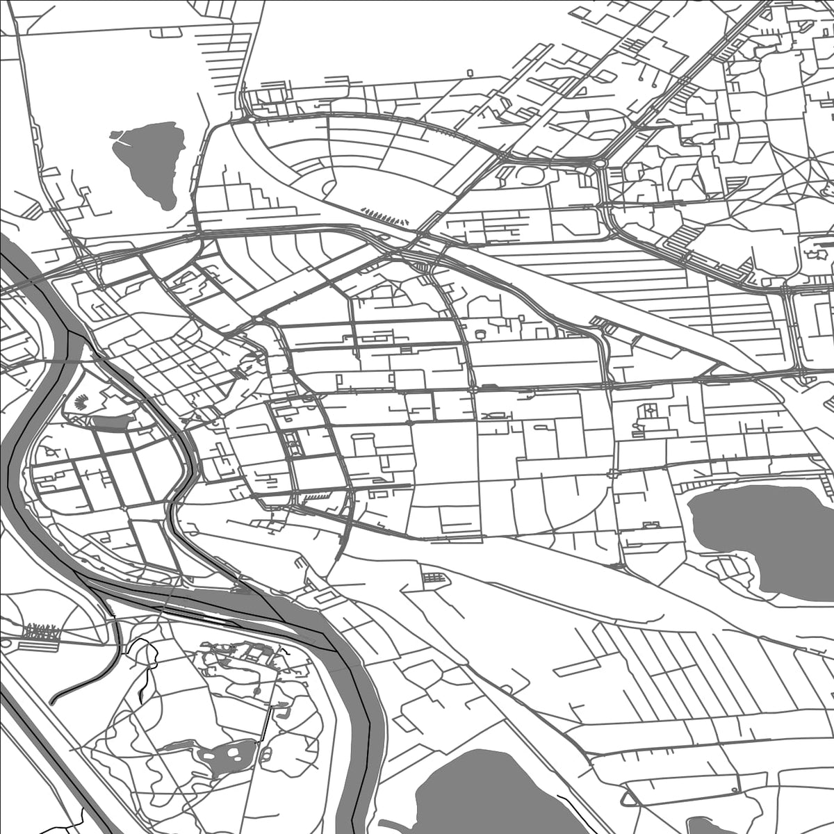 ROAD MAP OF OPOLE, POLAND BY MAPBAKES