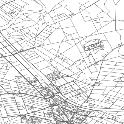 ROAD MAP OF OTWOCK, POLAND BY MAPBAKES