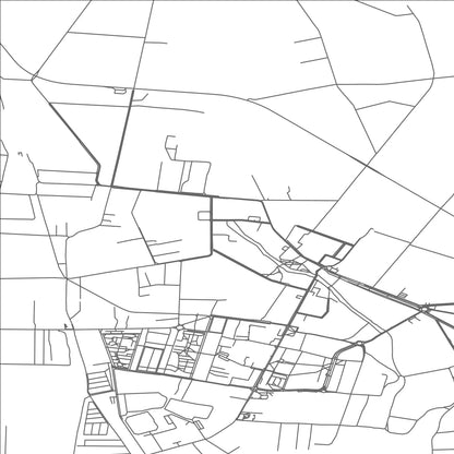 ROAD MAP OF OZORKOW, POLAND BY MAPBAKES