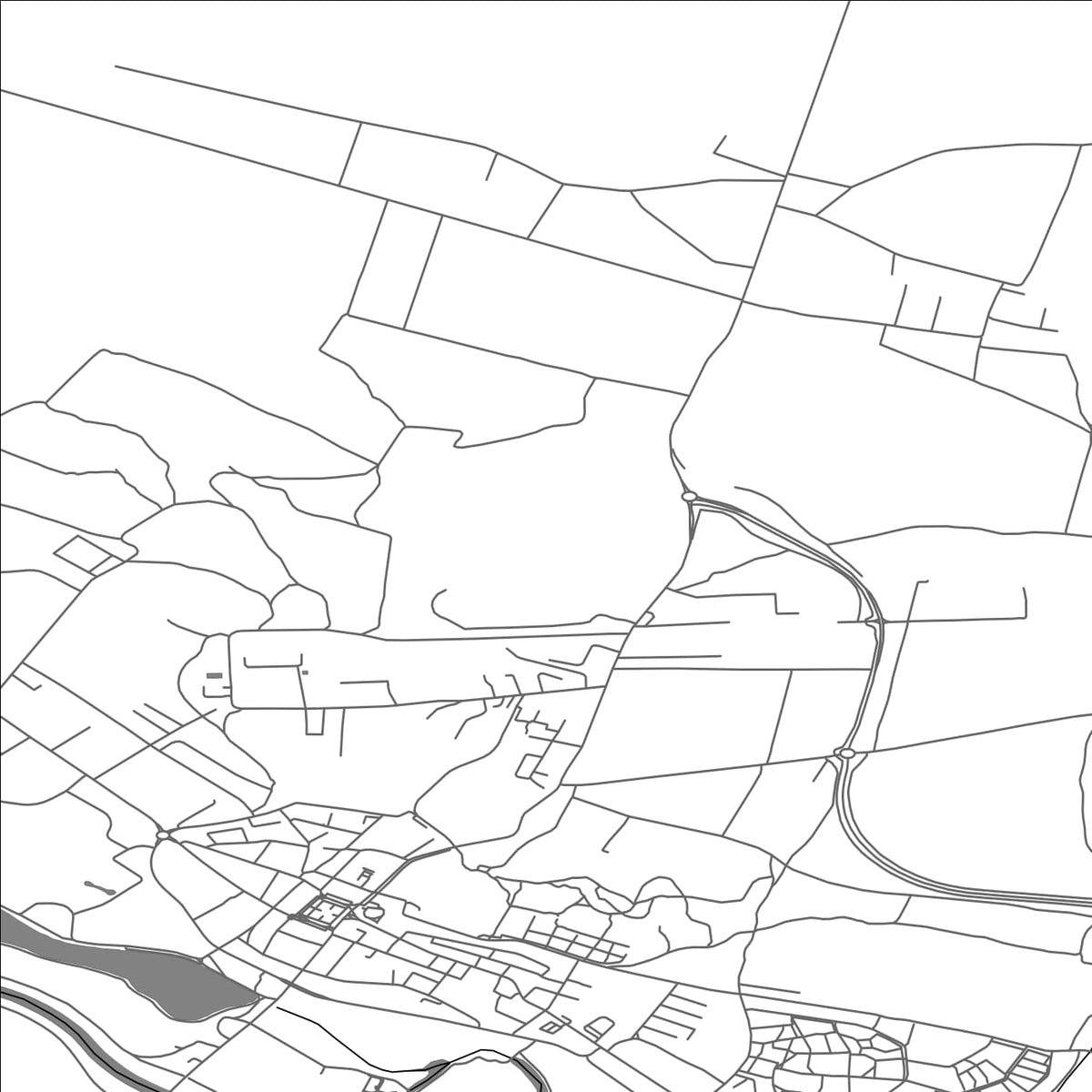ROAD MAP OF PINCZOW, POLAND BY MAPBAKES