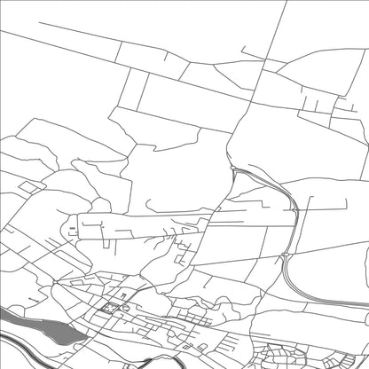 ROAD MAP OF PINCZOW, POLAND BY MAPBAKES
