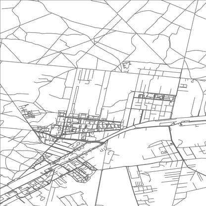 ROAD MAP OF PIONKI, POLAND BY MAPBAKES
