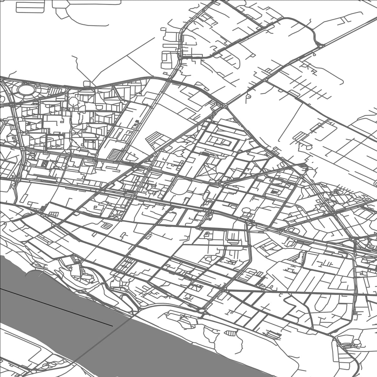 ROAD MAP OF PLOCK, POLAND BY MAPBAKES