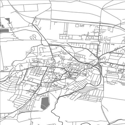 ROAD MAP OF PRUDNIK, POLAND BY MAPBAKES