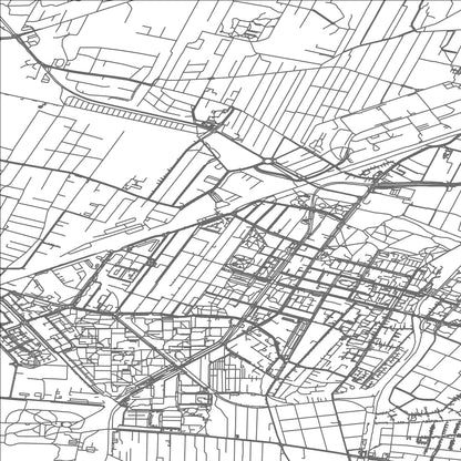 ROAD MAP OF PRUSZKOW, POLAND BY MAPBAKES
