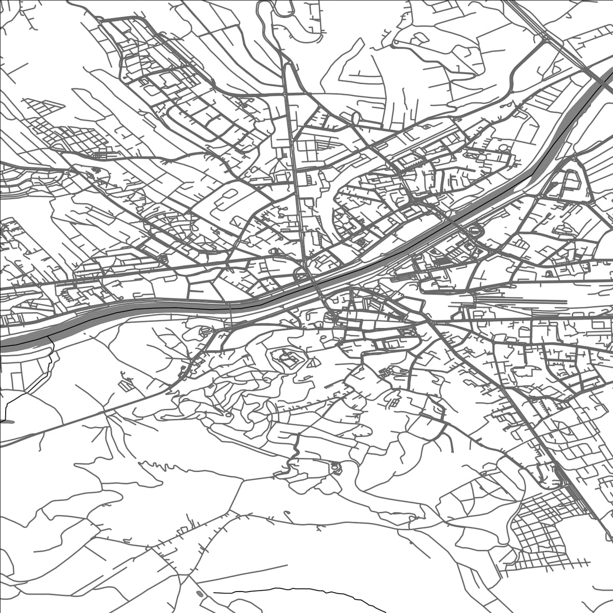 ROAD MAP OF PRZEMYSL, POLAND BY MAPBAKES